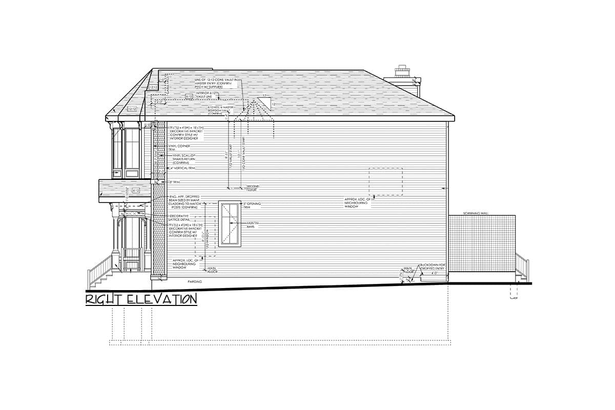 Plan 81786AB: Gothic Victorian Home Plan with Optional Lower-level Apartment - 2195 Sq Ft - Image #4 - Northwest, Traditional, Victorian