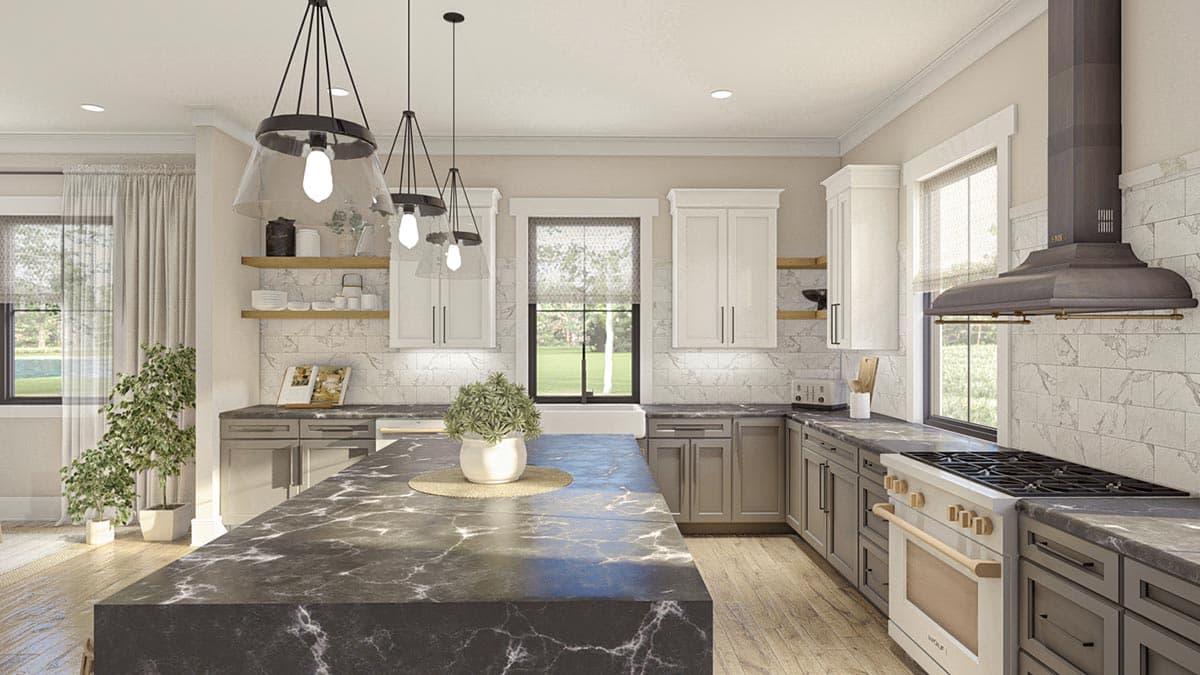 Plan 623150DJ: 2 Bed Cottage with Dogtrot Attached to Poolhouse - Image #17 - Cottage, Country, Ranch, Rustic, Southern, Traditional, Vacation