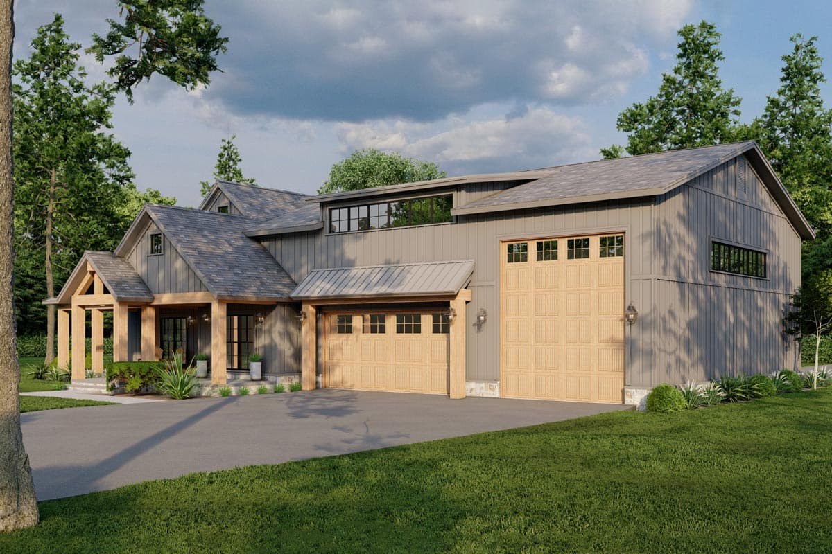 Plan 70796MK: Single Story 4-Bed Modern Farmhouse Plan with RV Garage - Image #8 - Country, Craftsman, Farmhouse, Modern Farmhouse, New American, Northwest, Ranch, Rustic, Traditional