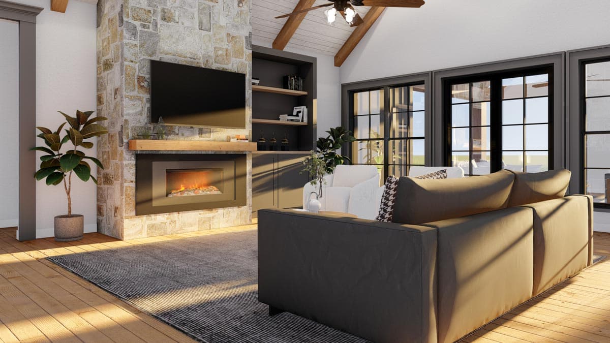 Plan 70796MK: Single Story 4-Bed Modern Farmhouse Plan with RV Garage - Image #10 - Country, Craftsman, Farmhouse, Modern Farmhouse, New American, Northwest, Ranch, Rustic, Traditional