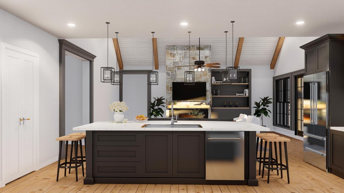 Plan 70796MK: Single Story 4-Bed Modern Farmhouse Plan with RV Garage - Image #15 - Country, Craftsman, Farmhouse, Modern Farmhouse, New American, Northwest, Ranch, Rustic, Traditional