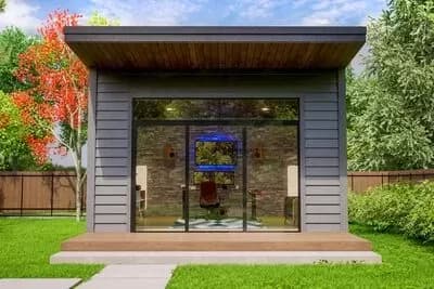 240 Square Foot Modern Backyard Office Plan