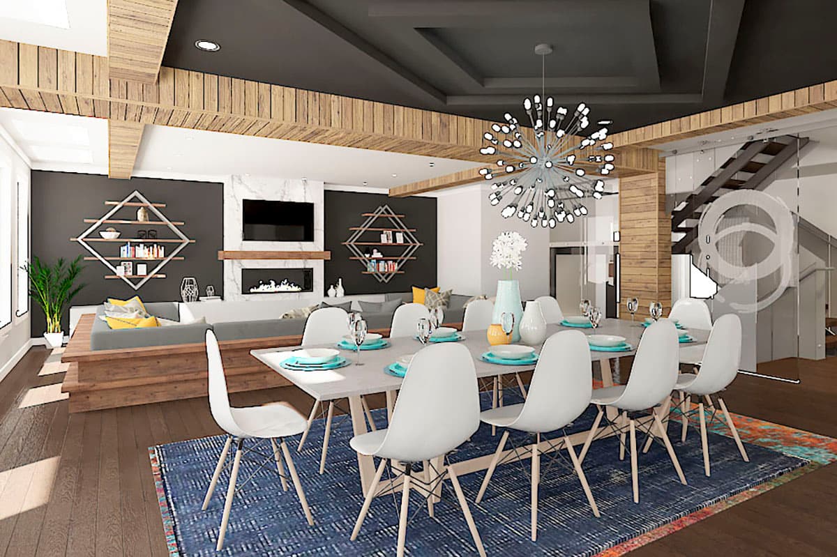 Plan 81790AB: 3-Story Contemporary Home Plan with In-law Suite and Rooftop Deck - Image #4 - Contemporary, Modern, Northwest, Transitional