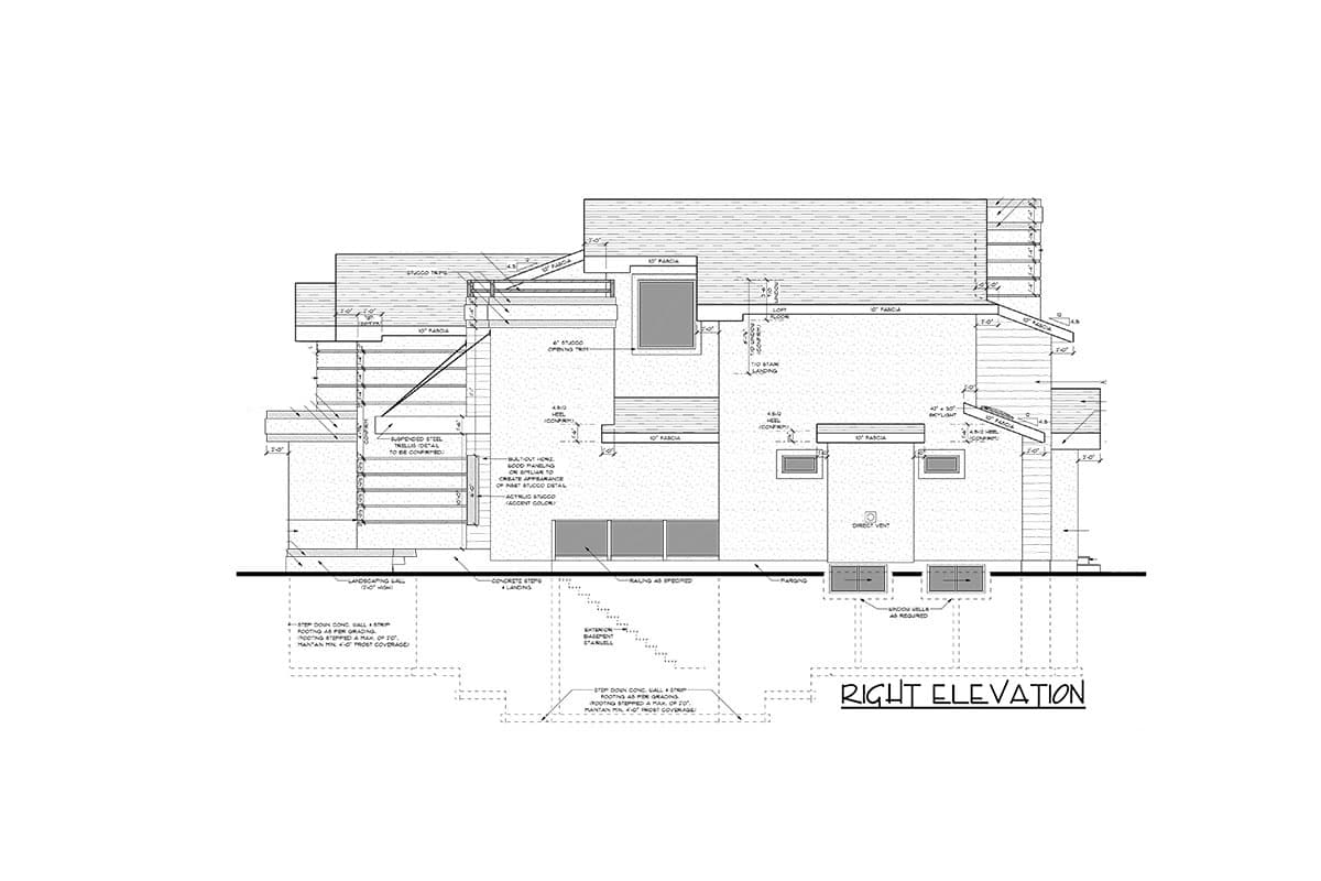 Plan 81790AB: 3-Story Contemporary Home Plan with In-law Suite and Rooftop Deck - Image #9 - Contemporary, Modern, Northwest, Transitional