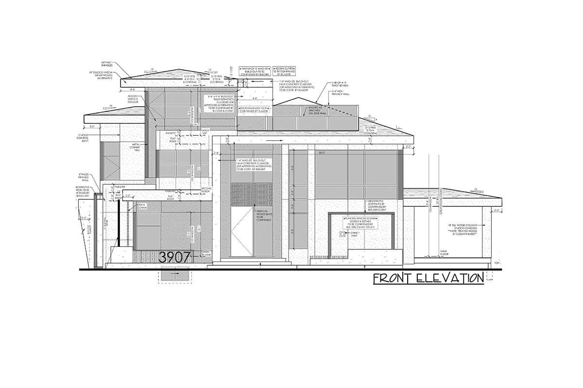 Plan 81792AB: Modern Home Plan with Rooftop Deck and Elevator - Image #9 - Contemporary, Modern, Northwest