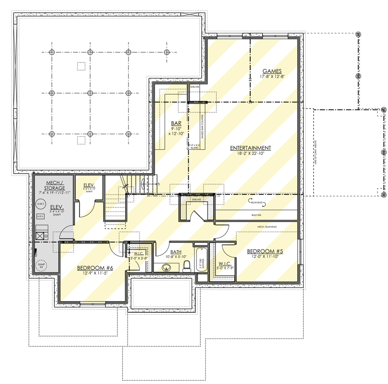 Plan 81792AB: Modern Home Plan with Rooftop Deck and Elevator - Floor Plan - Optionally Finished Lower Level - Contemporary, Modern, Northwest