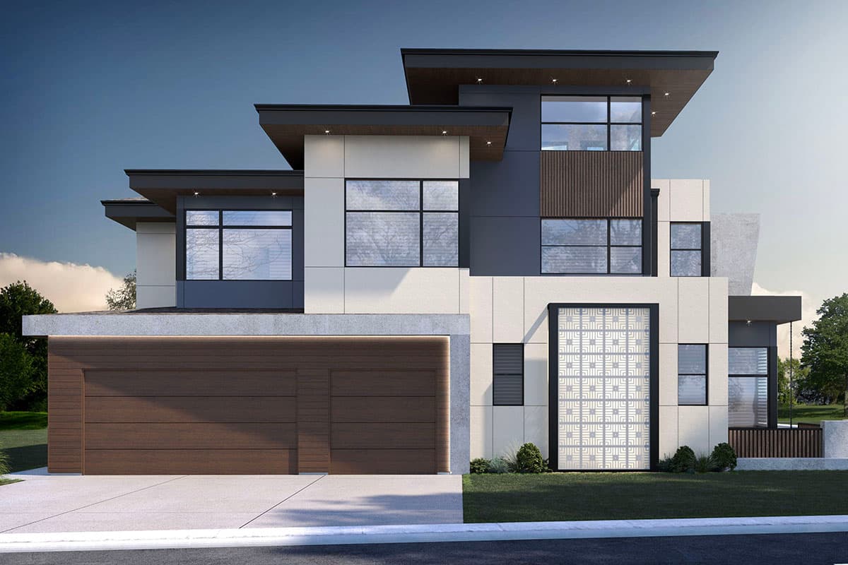 Plan 81792AB: Modern Home Plan with Rooftop Deck and Elevator - Image #7 - Contemporary, Modern, Northwest