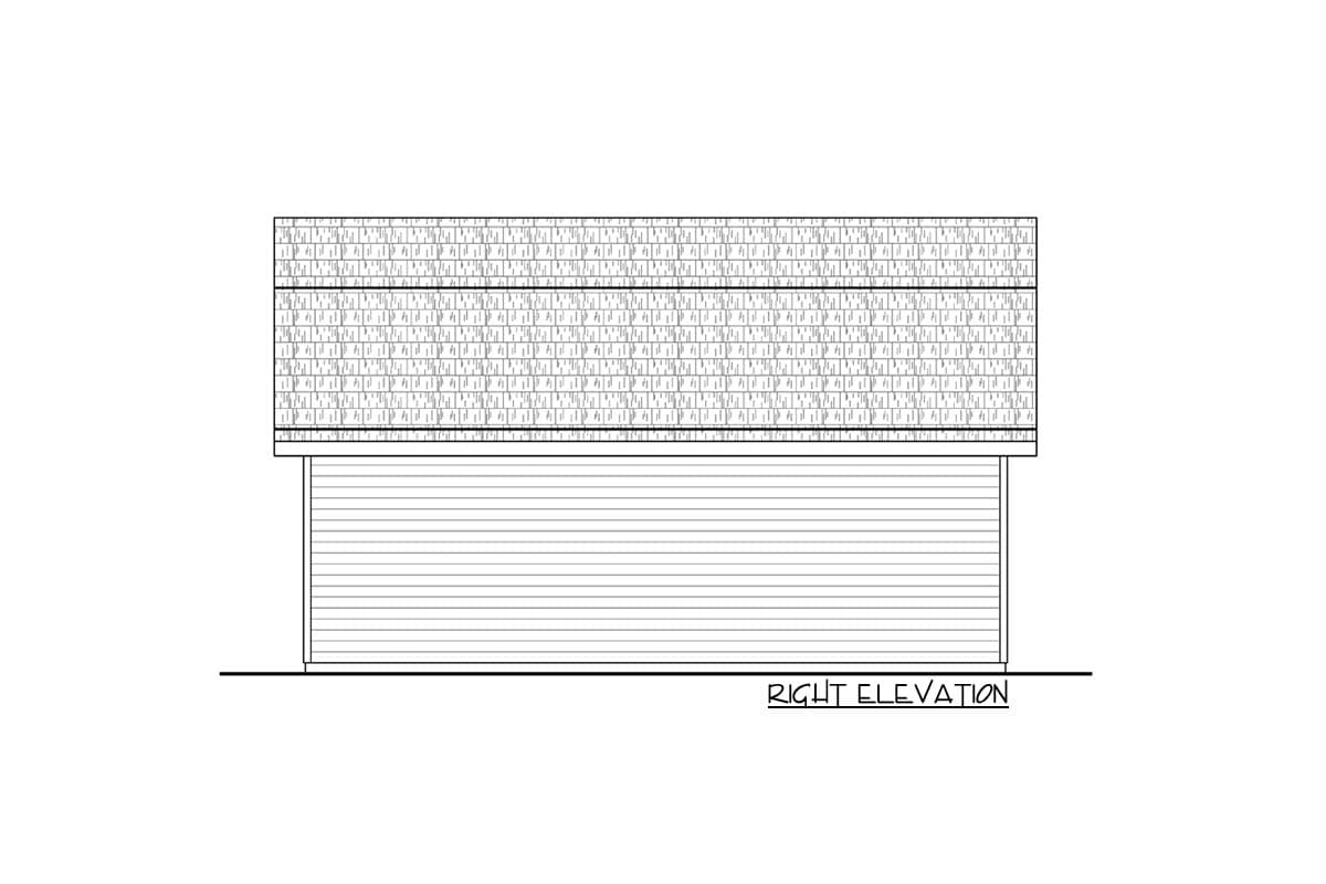 Plan 72362DA: Farmhouse-style 597 Square Foot 1-Car Garage with Storage Above - Image #4 - Country, Farmhouse, Traditional