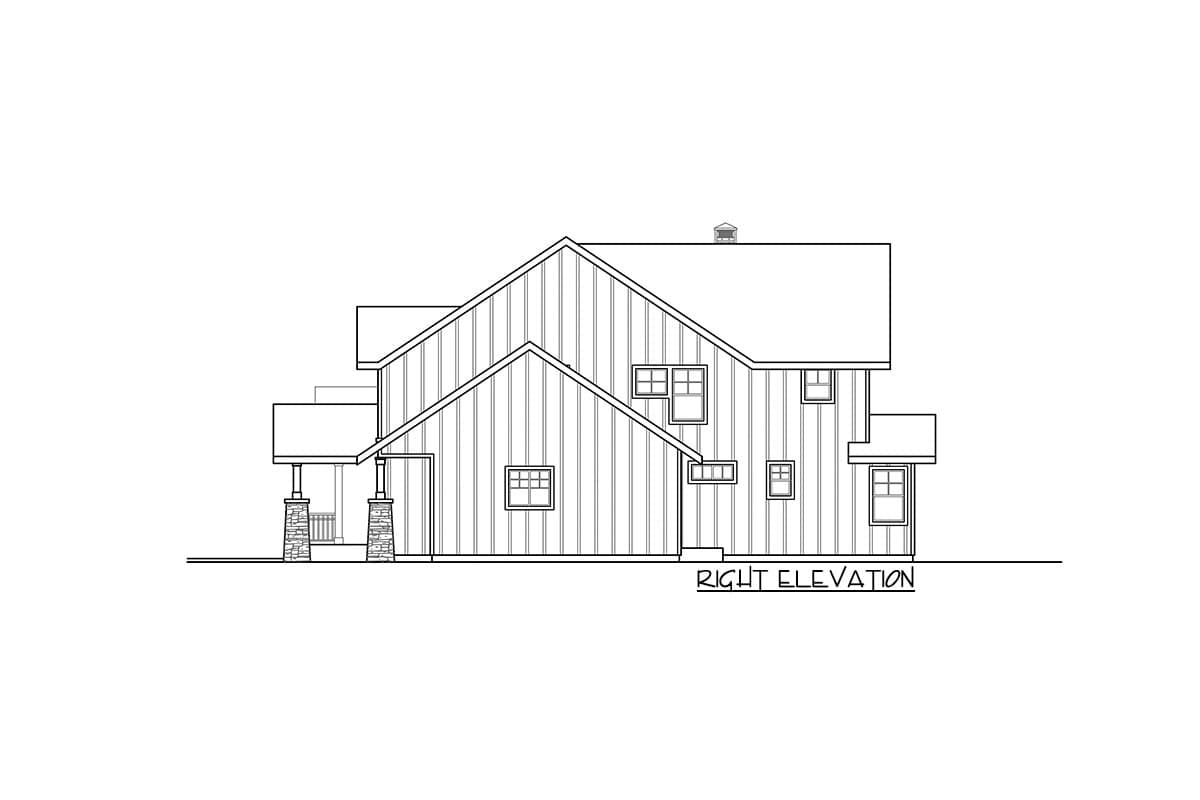 Plan 72363DA: 3100 Square Foot Craftsman Mountain Lodge House Plan with Vaulted Great Room - Image #4 - Craftsman, Mountain, Rustic