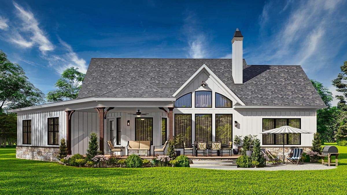 Plan 25786GE: One-Story Rustic Craftsman Under 1800 Square Foot with Angled 2-Car Garage - Image #10 - Country, Craftsman, Mountain, New American, Ranch, Rustic