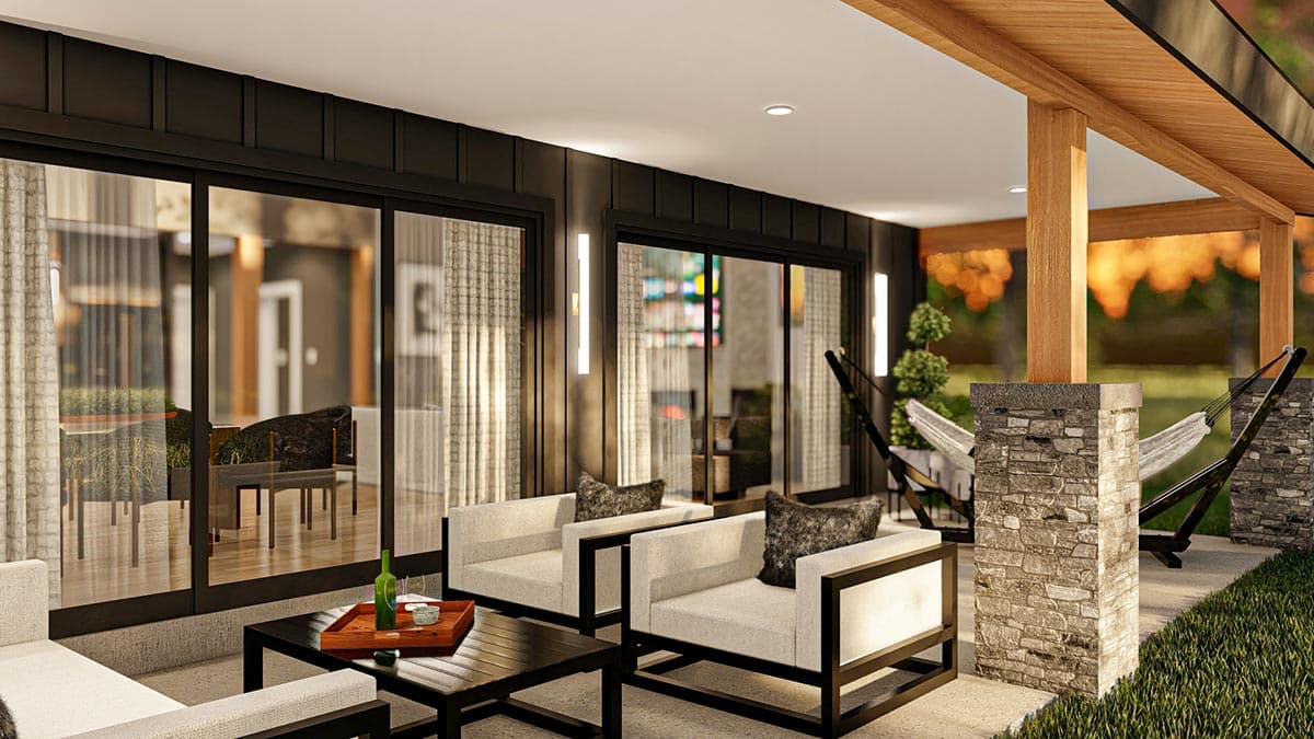 Plan 623152DJ: 2-Story Barndominium with Drive-thru Garage - 1690 Sq Ft - Image #6 - Barndominium, Cabin, Cottage, Country, Craftsman, Ranch, Rustic, Southern