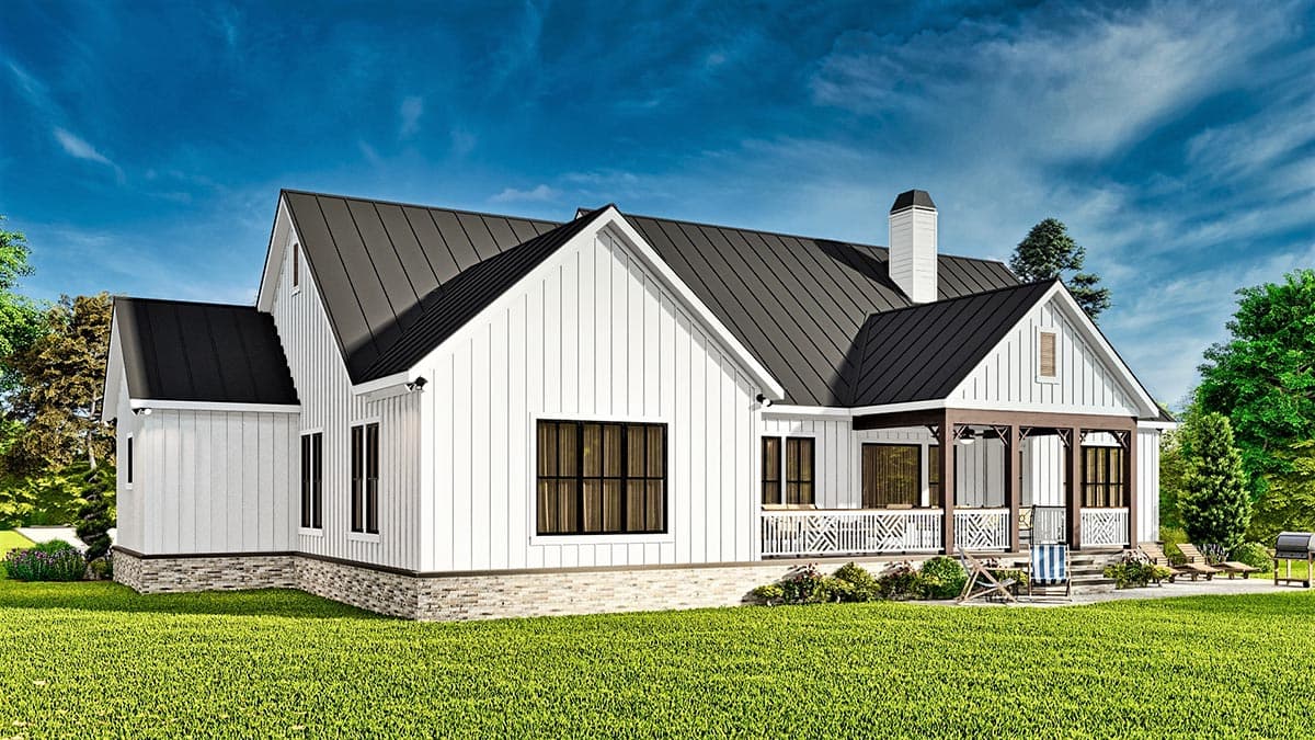 Plan 25787GE: New American Farmhouse Plan with 3 Beds and a 2-Car Garage - Image #9 - Country, Craftsman, Mountain, New American, Ranch