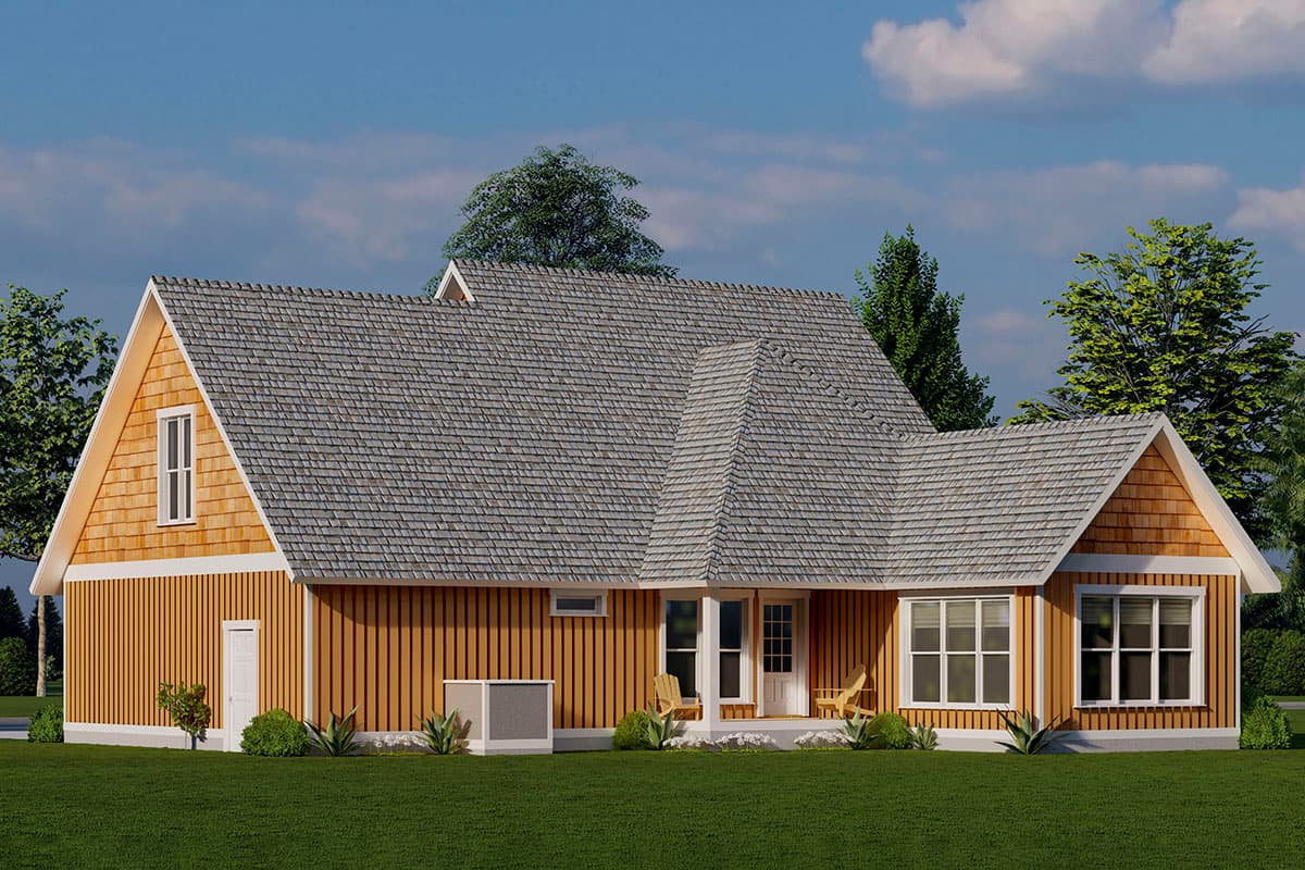 Plan 70798MK: New American Cottage Just Under 2000 Square Feet with 2-Story Great Room - Image #7 - Cottage, Country, Craftsman, New American