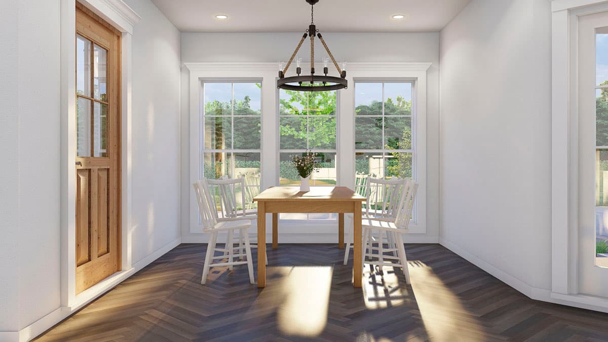 Plan 70799MK: Modern Farmhouse with Matching French Door Entries, Wraparound Porch, and a Pet Shower - 2182 Sq Ft - Image #10 - Cottage, Country, Farmhouse, Modern Farmhouse, New American, Traditional