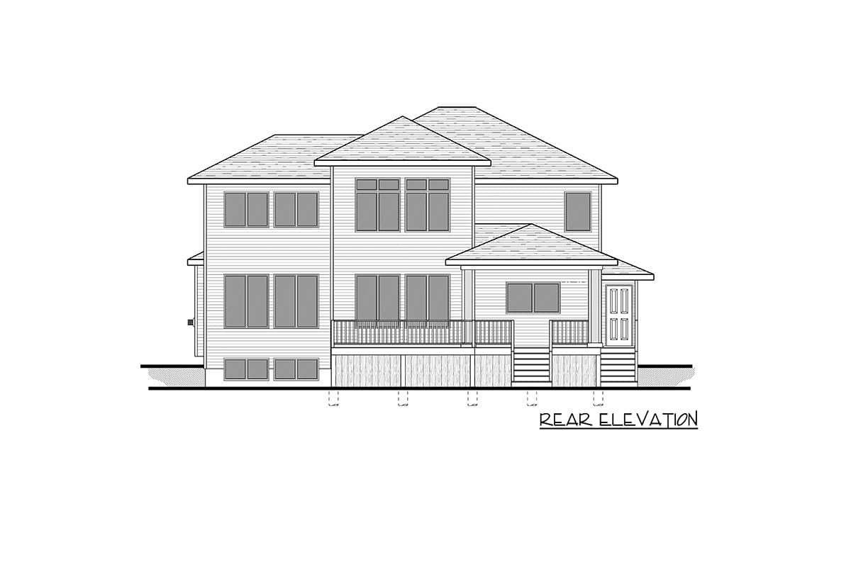 Plan 81796AB: Contemporary 2-Story House Plan with Bonus Room and Finished Basement - Image #12 - Contemporary, Modern, Northwest