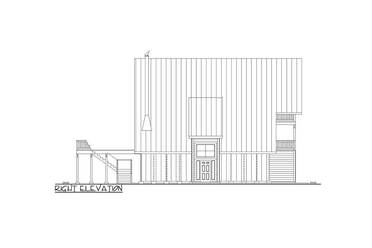 Plan 35068GH: 1500 Square Foot A-Frame House Plan with Home Theater with Wet Bar - Image #6 - A-Frame, Cabin, Contemporary, Mountain, Rustic, Vacation