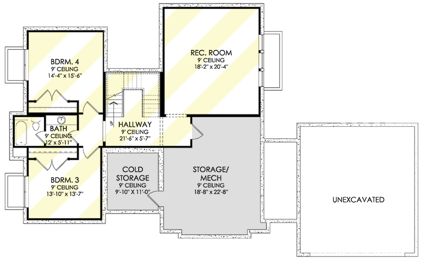 Plan 490070NAH: Mountain Modern Home Plan Just Over 2500 Square Feet with Lower Level Expansion - Floor Plan - Optional Lower Level - Contemporary, Modern, Mountain, Northwest