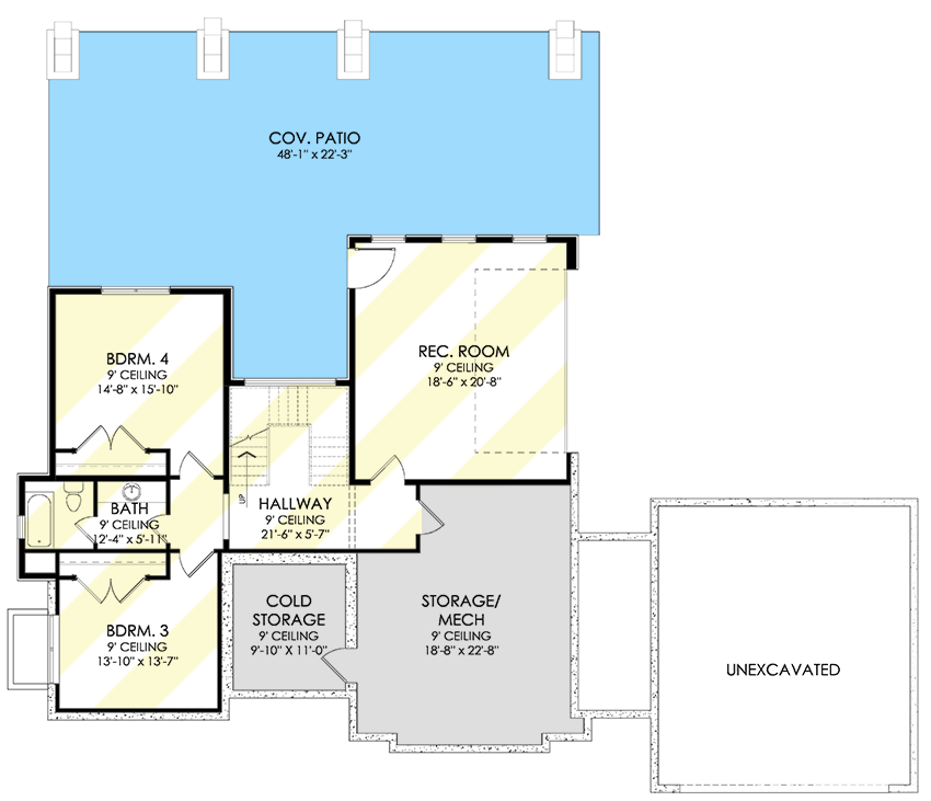 Plan 490070NAH: Mountain Modern Home Plan Just Over 2500 Square Feet with Lower Level Expansion - Floor Plan - Optional Walkout Lower Level - Contemporary, Modern, Mountain, Northwest