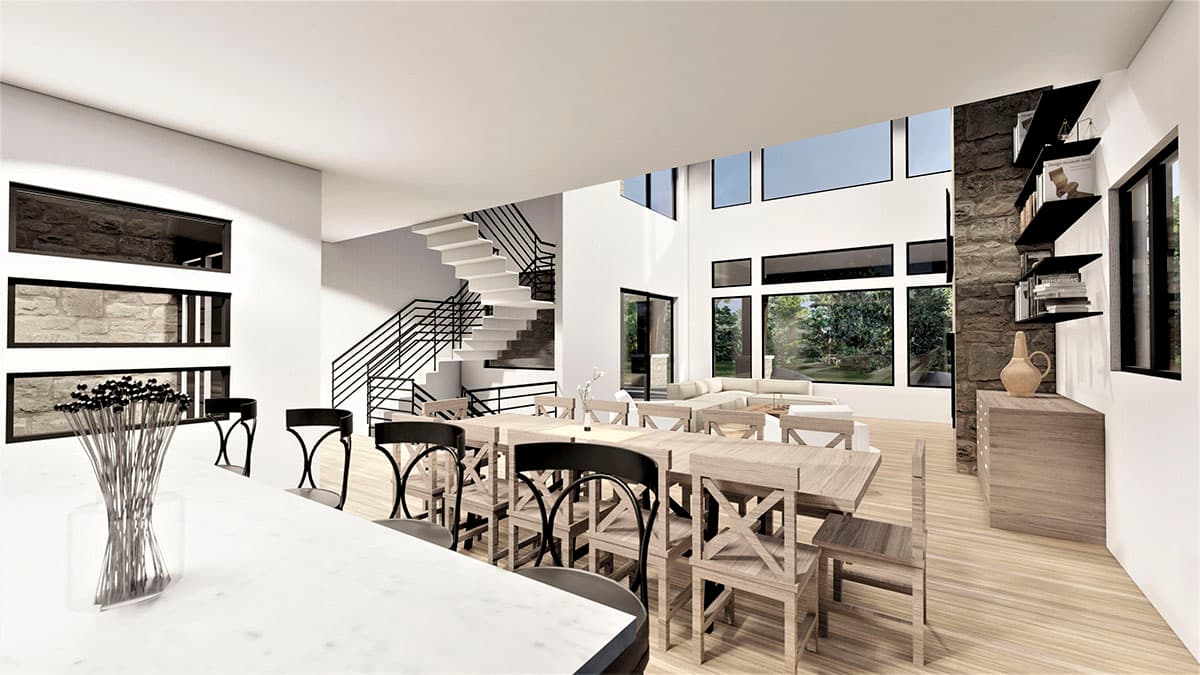 Plan 490070NAH: Mountain Modern Home Plan Just Over 2500 Square Feet with Lower Level Expansion - Image #6 - Contemporary, Modern, Mountain, Northwest