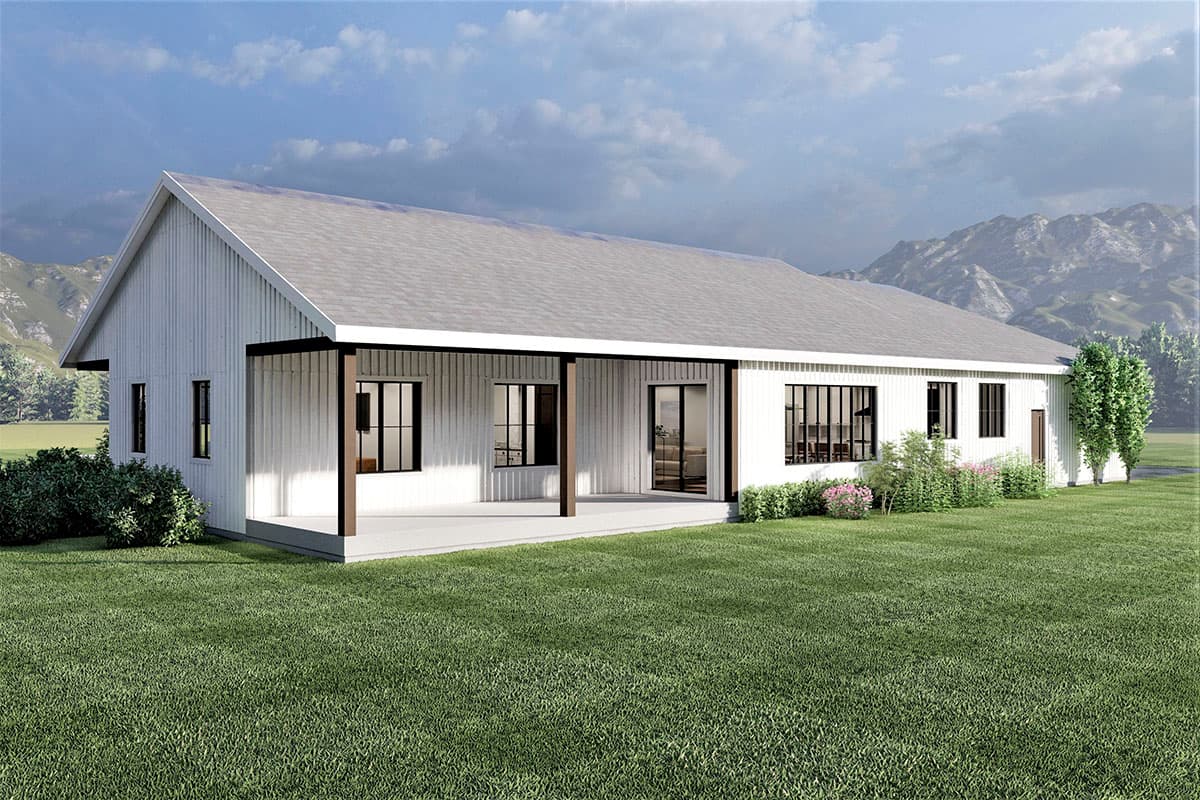 Plan 490074NAH: 2300 Square Foot New American Ranch Home Plan with Lower Level Expansion - Image #5 - Country, New American, Ranch