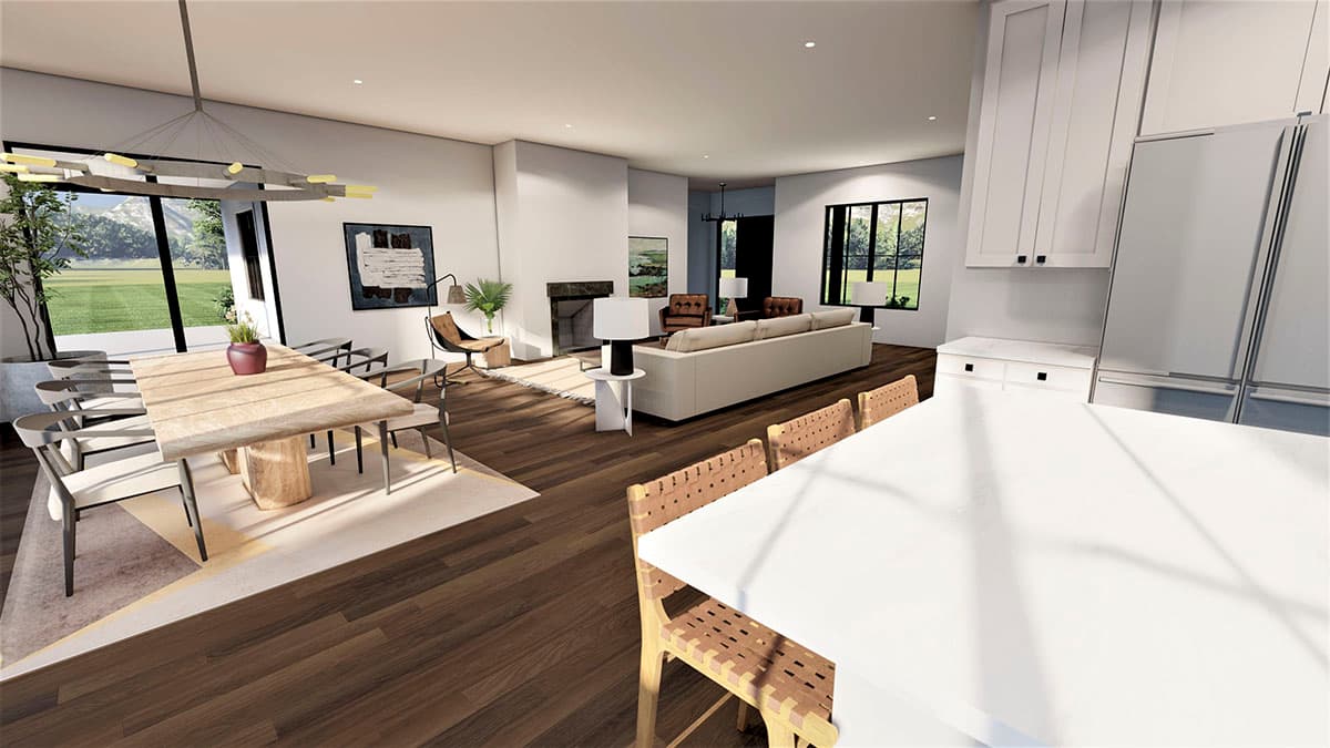 Plan 490074NAH: 2300 Square Foot New American Ranch Home Plan with Lower Level Expansion - Image #7 - Country, New American, Ranch