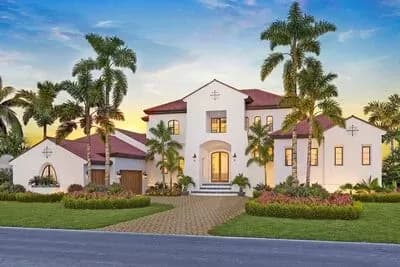 Mission Style Villa with 5 Bedrooms Plus Bunkroom, Game Room and Oval Office