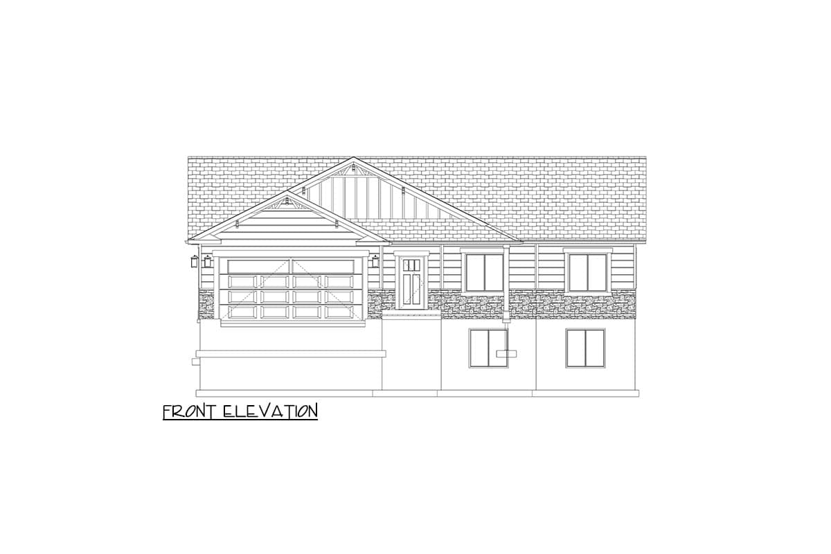 Plan 61409UT: 3-Bed Craftsman Ranch Plan with Vaulted Family Room - Image #20 - Craftsman, New American, Ranch