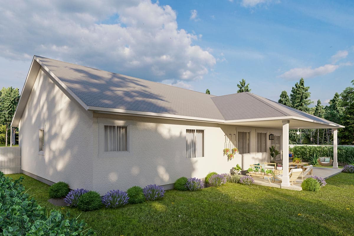 Plan 61409UT: 3-Bed Craftsman Ranch Plan with Vaulted Family Room - Image #7 - Craftsman, New American, Ranch