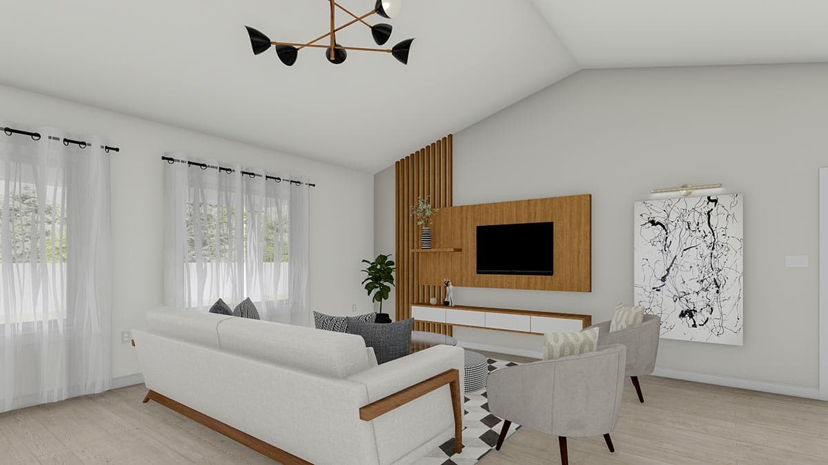 Plan 61409UT: 3-Bed Craftsman Ranch Plan with Vaulted Family Room - Image #12 - Craftsman, New American, Ranch