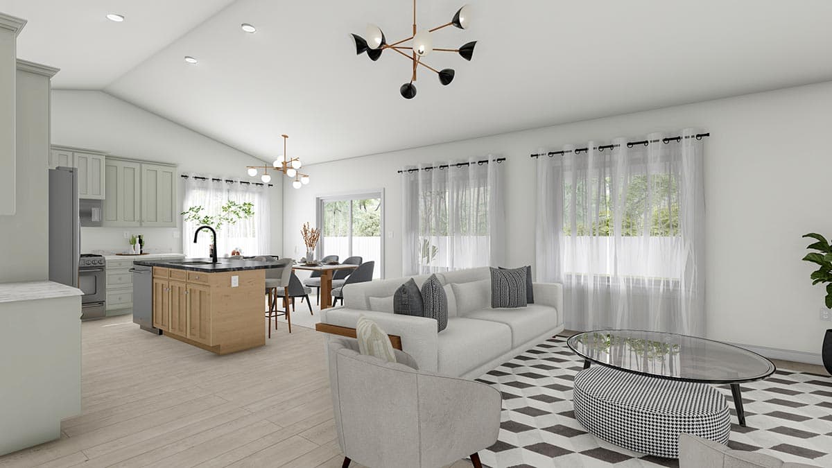 Plan 61409UT: 3-Bed Craftsman Ranch Plan with Vaulted Family Room - Image #14 - Craftsman, New American, Ranch