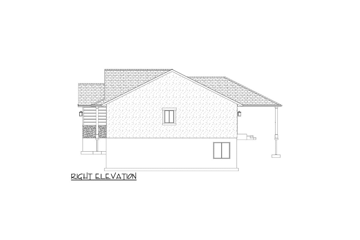 Plan 61409UT: 3-Bed Craftsman Ranch Plan with Vaulted Family Room - Image #23 - Craftsman, New American, Ranch