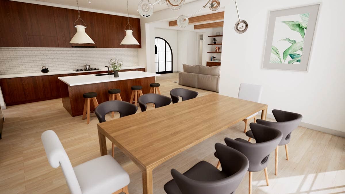 Plan 93052EL: 4-Bed European Transitional Home Plan with Pool Concept and Home Office - 3717 Sq Ft - Image #20 - Country, European, French Country, New American, Transitional