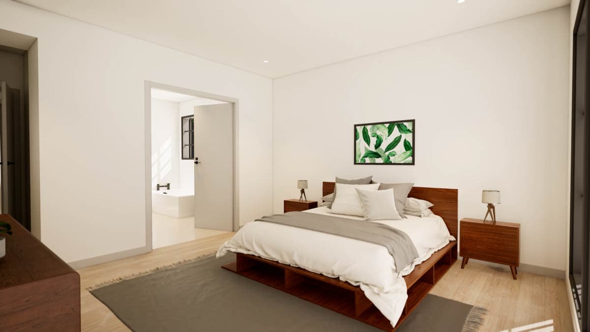 Plan 93052EL: 4-Bed European Transitional Home Plan with Pool Concept and Home Office - 3717 Sq Ft - Image #23 - Country, European, French Country, New American, Transitional