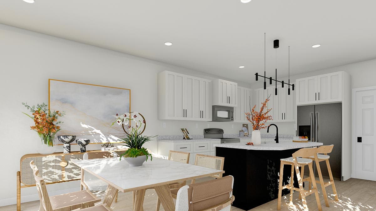 Plan 61390UT: 6-Unit Multiplex House Plan with Mix of 2110 and 1664 Square Foot 3 Bed Units - Image #8