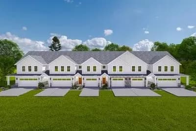 6-Unit Multiplex House Plan with Mix of 2110 and 1664 Square Foot 3 Bed Units