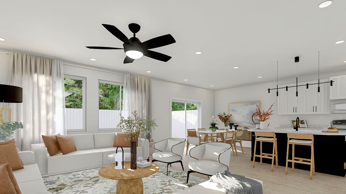 Plan 61391UT: 6-Family House Plan with Matching 2110 Square Foot 3-Bed, 2.5 Bath Units - Image #5 - Craftsman, New American, Traditional