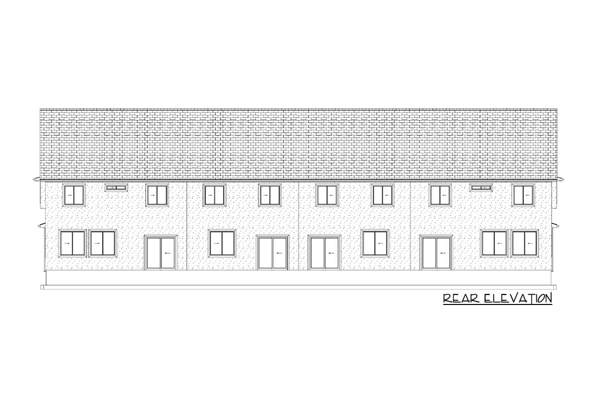 Plan 61393UT: 4-Family House Plan with Two 2110 Sq. Ft. Units and Two 1664 Sq. Ft. Units - Image #28 - Craftsman, New American, Traditional