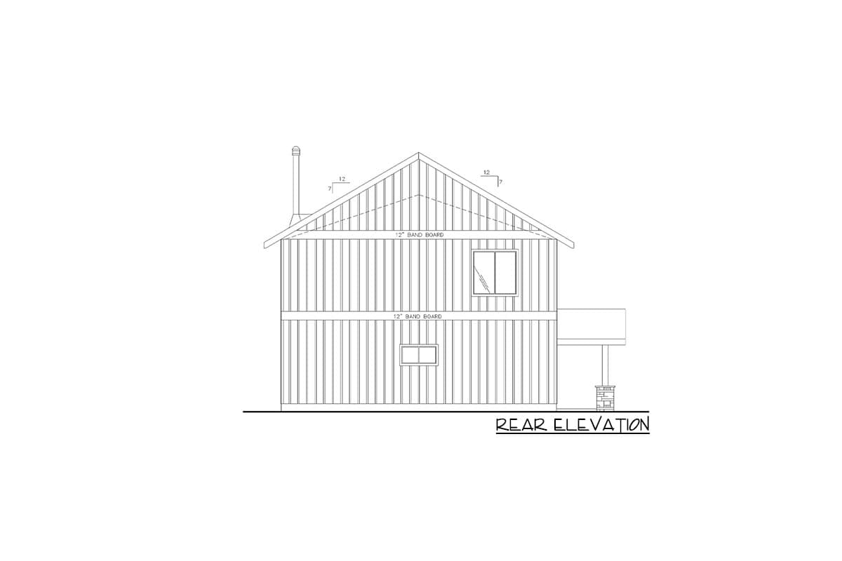 Plan 35140GH: 2400 Square Foot Shop House Plan with Two Separate-But-Connected Apartments - Image #4 - Barndominium, Contemporary, Country, Mountain, Rustic