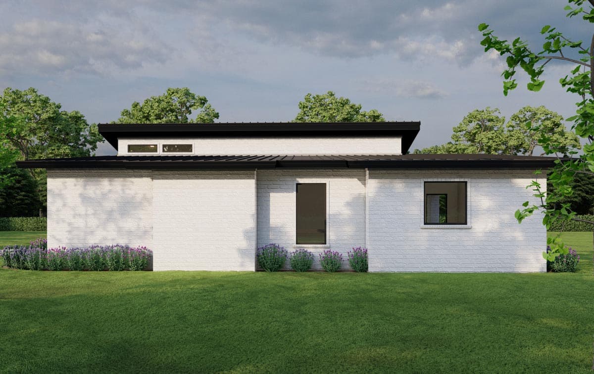 Plan 70822MK: Modern One-Story 3-Bed House Plan Under 2,000 Square Feet with Home Office - Image #7 - Contemporary, Mid Century Modern, Modern, Northwest, Ranch
