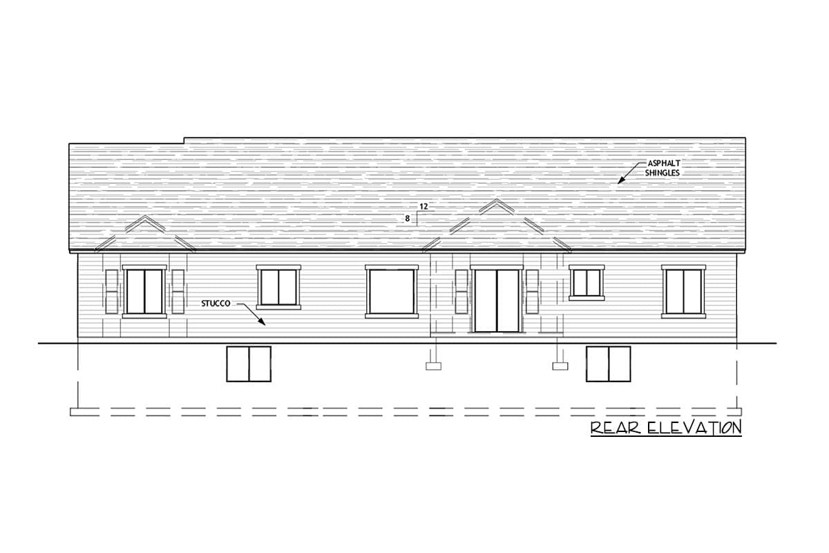Plan 849006PGE: Craftsman Ranch Home Plan with 4 Bedrooms Under 2100 Square Feet - Image #8 - Country, Craftsman, New American, Ranch, Traditional
