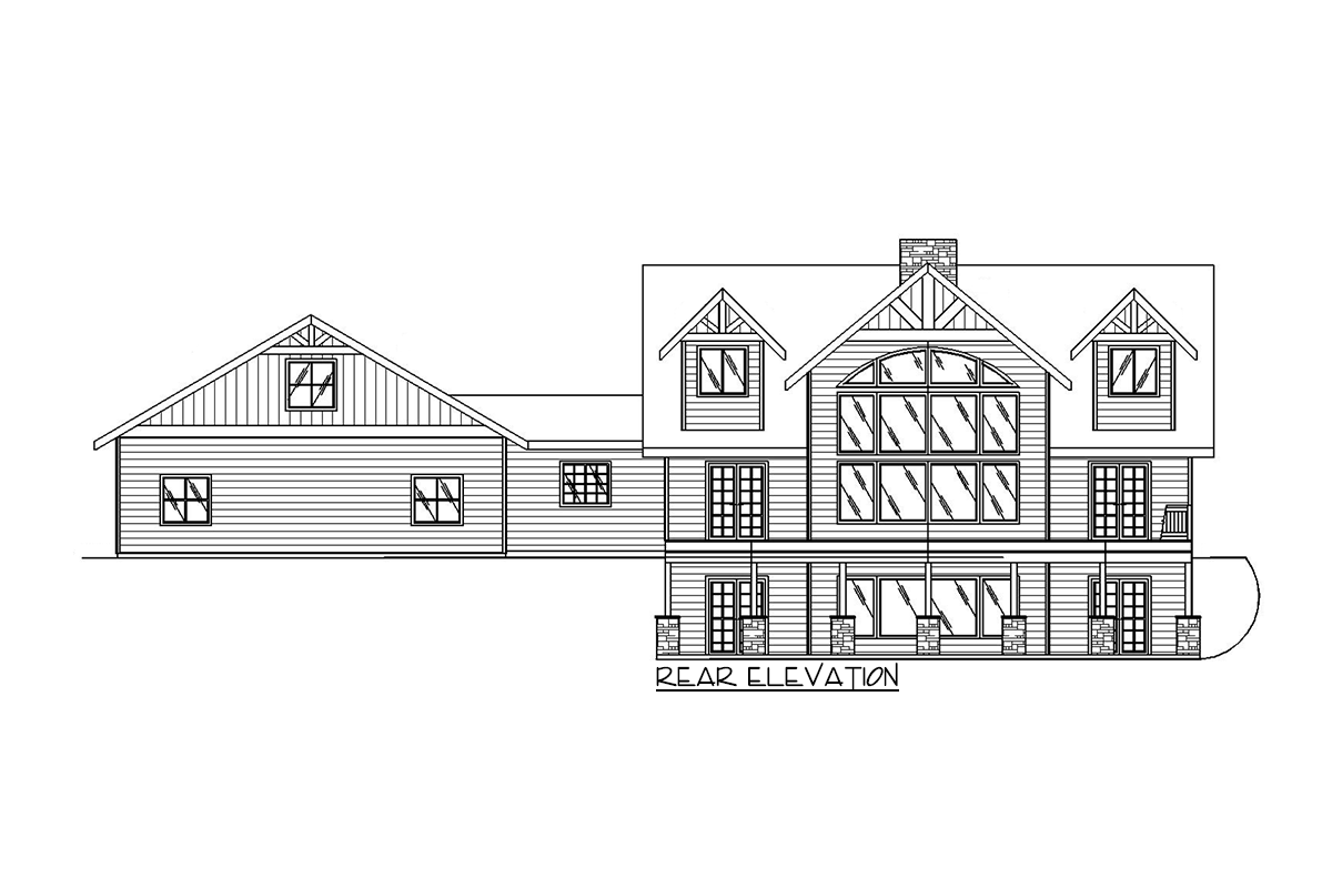 Plan 35300GH: Rustic Farmhouse Plan with Loft and Finished Basement - Image #4 - Country, Farmhouse, New American, Rustic