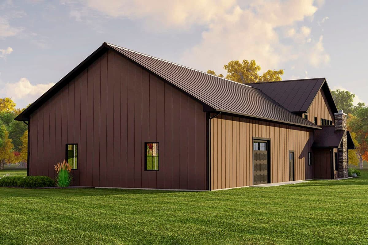 Plan 135190GRA: 2-Bed Barndo Under 3000 Square Feet with a Home Office and Sunroom - Image #5 - Barndominium, Country, Rustic, Traditional