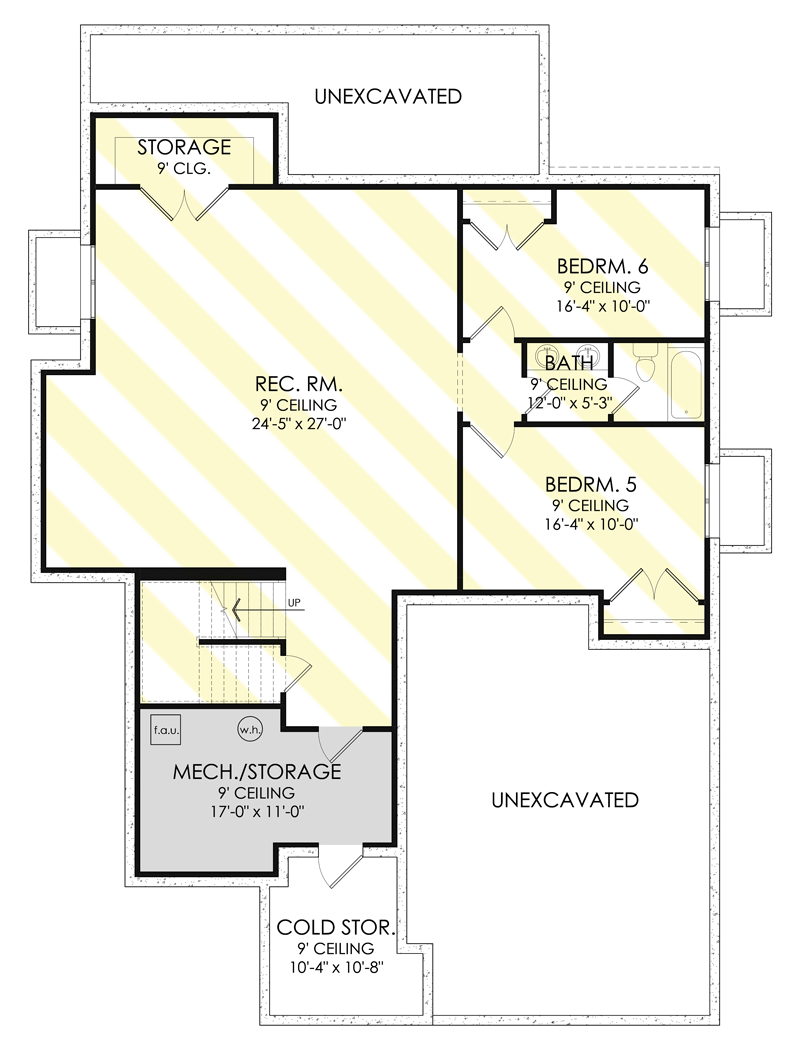 Plan 490075NAH: 2-Story 2800 Square Foot Home Plan with 2-Story Great Room - Floor Plan - Optionally Finished Basement Foundation - Country, Craftsman, New American, Northwest, Traditional, Transitional