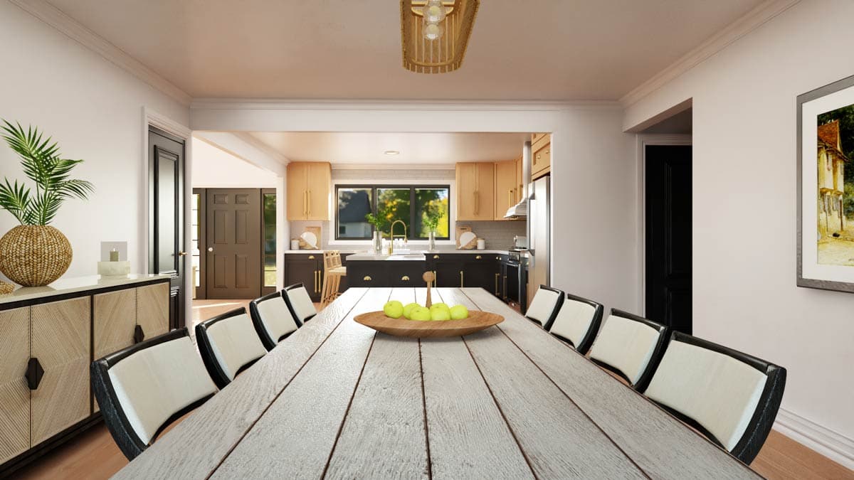 Plan 135192GRA: Barndominium with Front-Entry Garage and 2-Story Great Room - Image #12 - Barndominium, Country, Rustic, Southern, Vacation