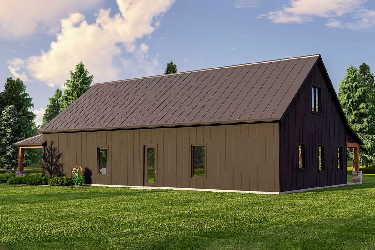 Plan 135195GRA: 2700 Square Foot Rustic 3-Bed House Plan with L-Shaped Porch and a Loft - Image #4 - Country, Farmhouse, New American, Rustic