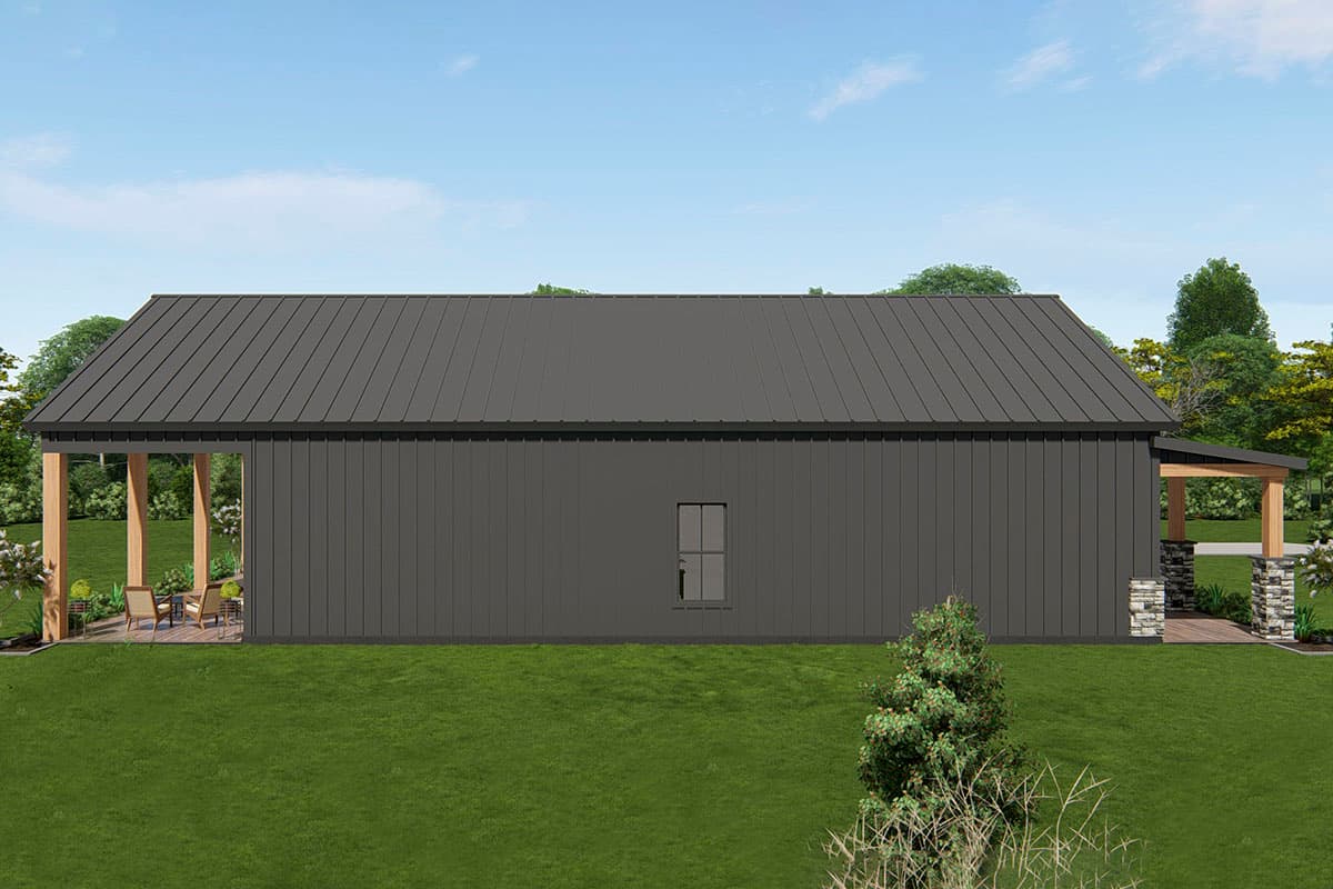 Plan 25426TF: 3-Bed Barndominium Plan with 4-Car Garage / Shop - 2381 Sq Ft - Image #8 - Barndominium, Country, Craftsman, Ranch, Rustic