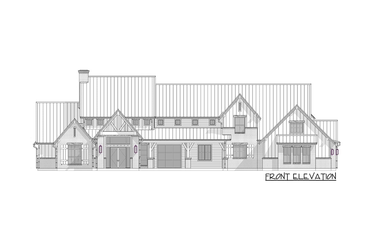 Plan 915054CHP: 4600 Square Foot Transitional Farmhouse Plan with Game Room and Study - Image #17 - Country, European, Farmhouse, Modern Farmhouse, Transitional