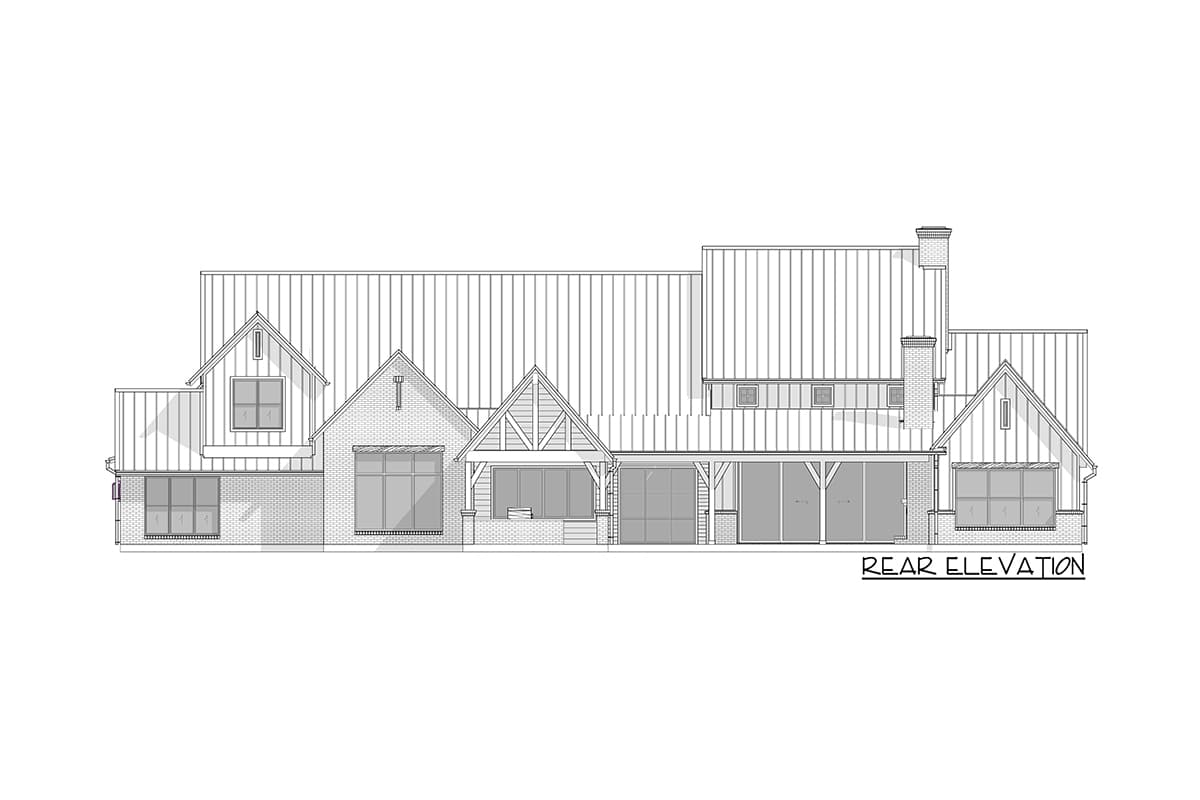 Plan 915054CHP: 4600 Square Foot Transitional Farmhouse Plan with Game Room and Study - Image #18 - Country, European, Farmhouse, Modern Farmhouse, Transitional