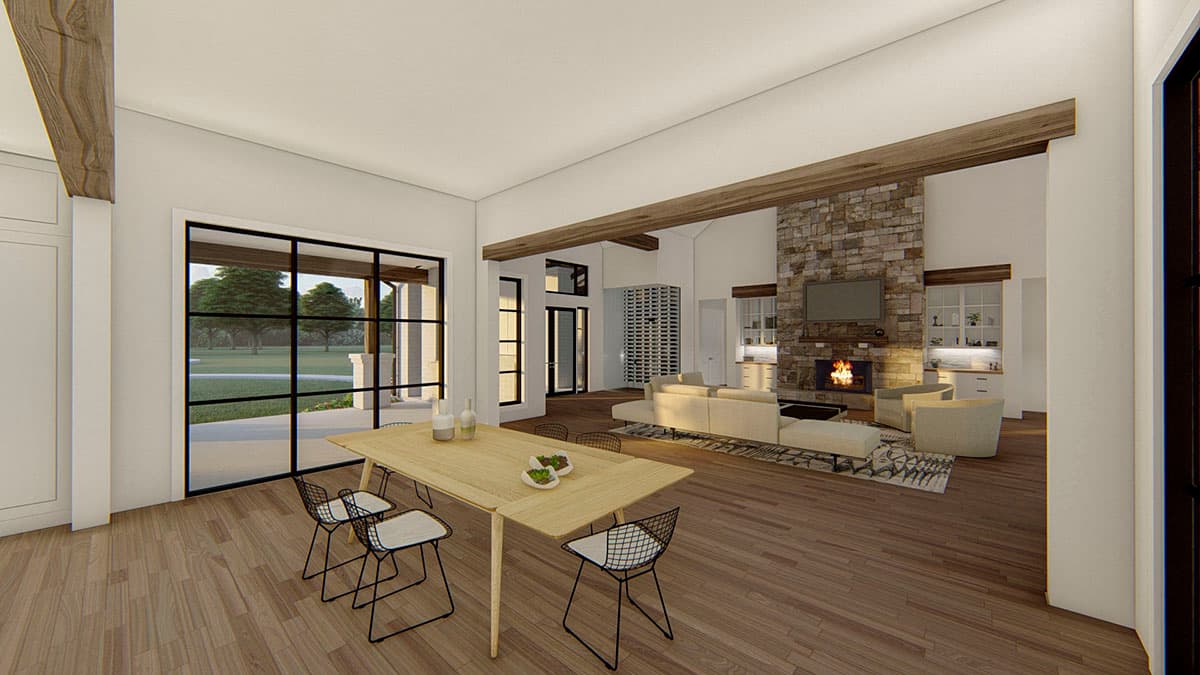Plan 915054CHP: 4600 Square Foot Transitional Farmhouse Plan with Game Room and Study - Image #7 - Country, European, Farmhouse, Modern Farmhouse, Transitional