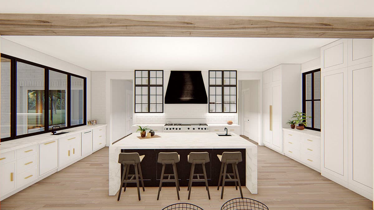 Plan 915054CHP: 4600 Square Foot Transitional Farmhouse Plan with Game Room and Study - Image #8 - Country, European, Farmhouse, Modern Farmhouse, Transitional